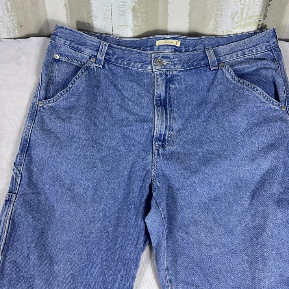 Levi's Premium Women's Straight Jeans Blue Denim Dad Utility Carpenter W33 L30‎